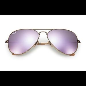 Ray Ban Aviators- Women- Purple Faded Lenses